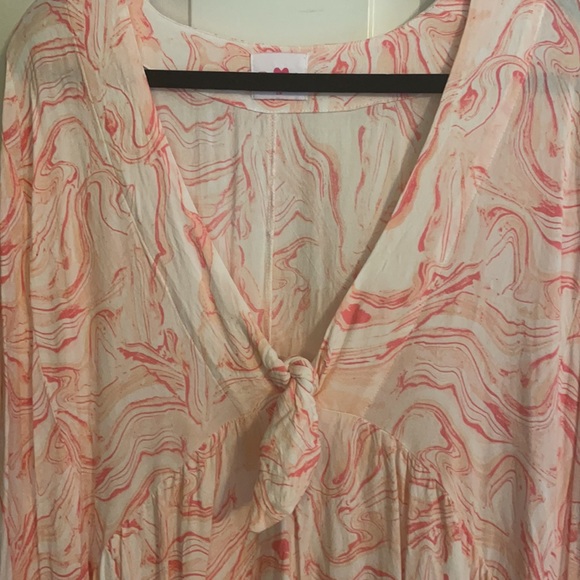 Buddy Love MAMIE CAFTAN MAXI DRESS - PEACHES - Picture 8 of 9